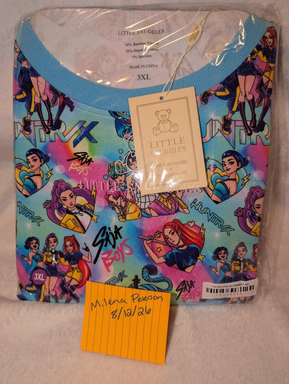 Kpop Demon Hunters Bamboo Women's 3xl Crewneck Sweatshirt
